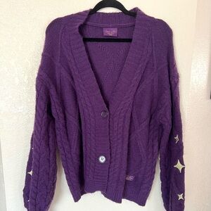 Taylor Swift Purple Knit Cardigan